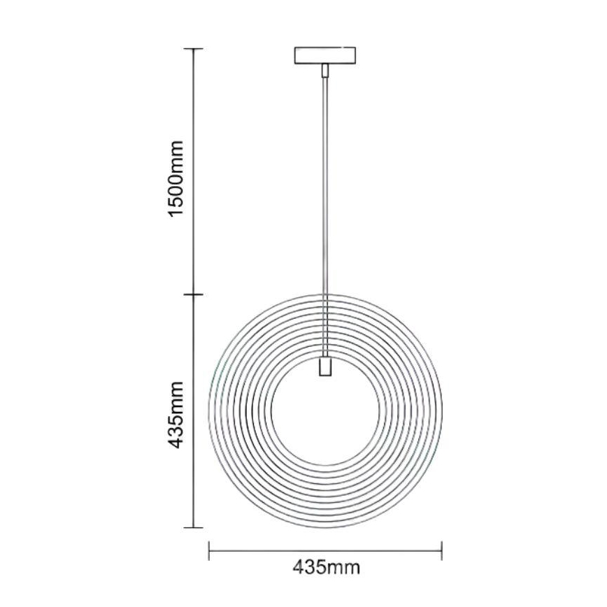 Træpendel med wire, 1xE27/60W/230V, Ø 43,5 cm, massivt træ/finer/gummitræ