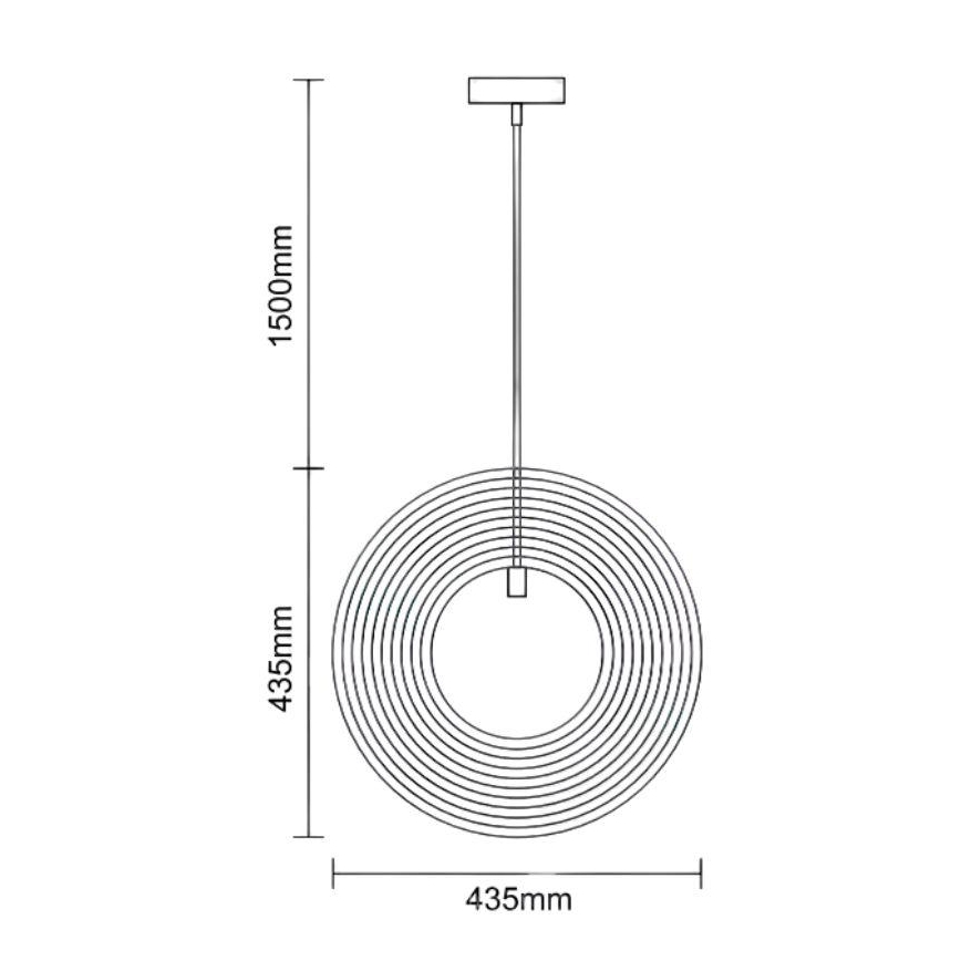 Træpendel på ledning 1xE27/60W/230V Ø 43,5 cm massiv/finer/bøg/gummitræ