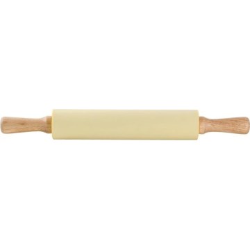 Trærulle med silikone TORO 43 cm cremefarvet