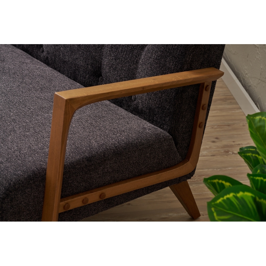 TUMI 2-personers sofa i antracit