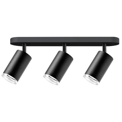 TURYN LED RGBW Støtbart badeværelsesspots 3xGU10/6,5W/230V 2700-6500K Wi-Fi IP44 sort
