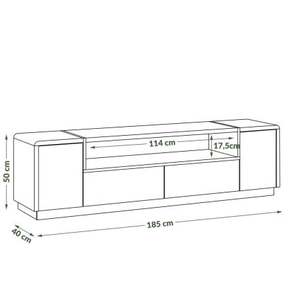 TV-bord FRED antracit/eg artisan