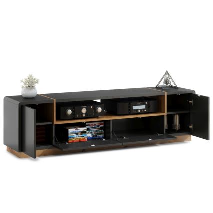 Tv-bord FRED antracit/eg artisan