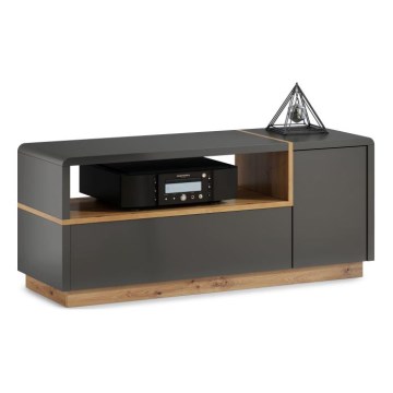 Tv-bord FRED antracit/eg artisan
