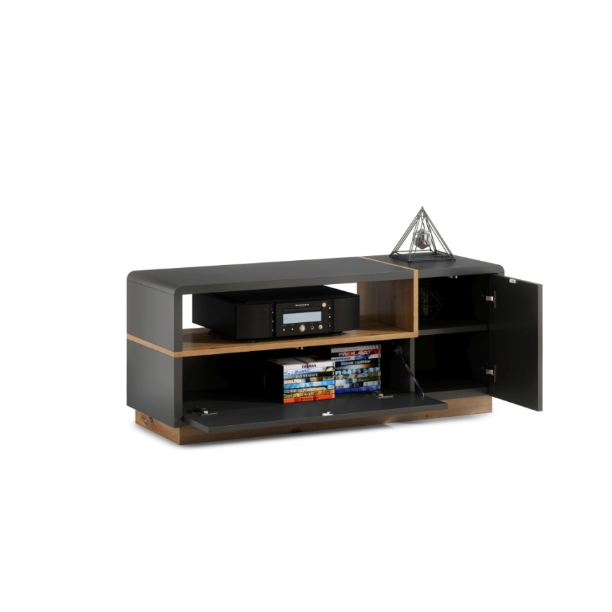 Tv-bord FRED antracit/eg artisan