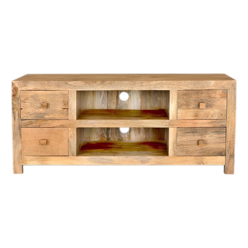 Tv-bord HINA 60x140 cm massivt træ/mangotræ