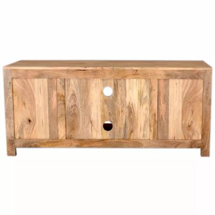 Tv-bord HINA 60x140 cm massivt træ/mangotræ