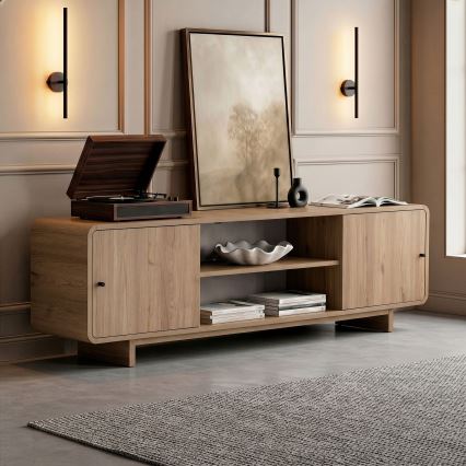 TV-bord KABIN 180x34 cm egetræ