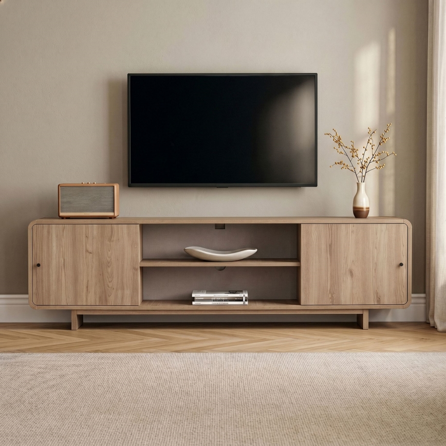 TV-bord KABIN 180x34 cm egetræ