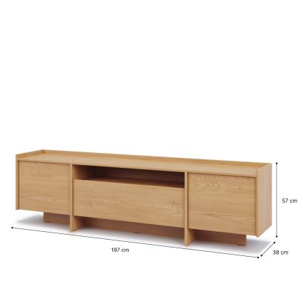 TV-bord KEMI 197x57 cm Cremona-eg