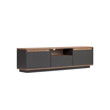 TV-bord KREDE 160x30 cm antracit/fyrretræ