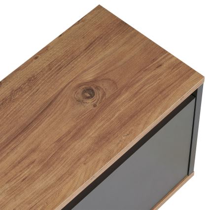 TV-bord KREDE 160x30 cm antracit/fyrretræ
