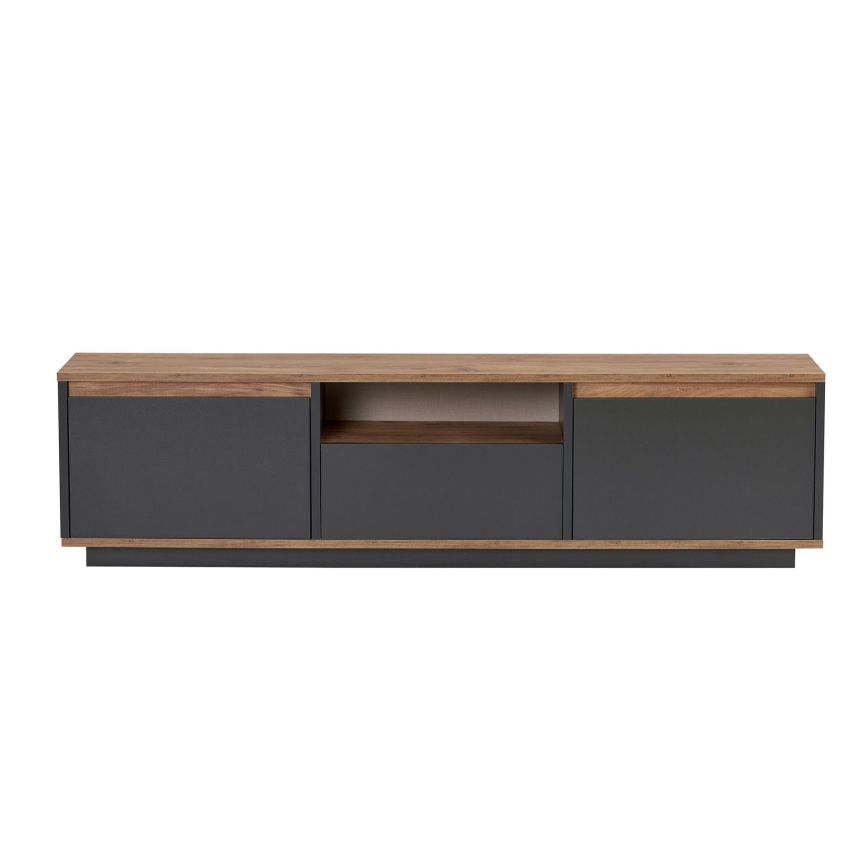 TV-bord KREDE 160x30 cm antracit/fyrretræ