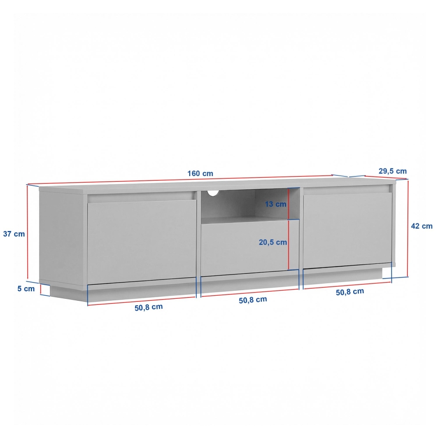 TV-bord KREDE 160x30 cm eg
