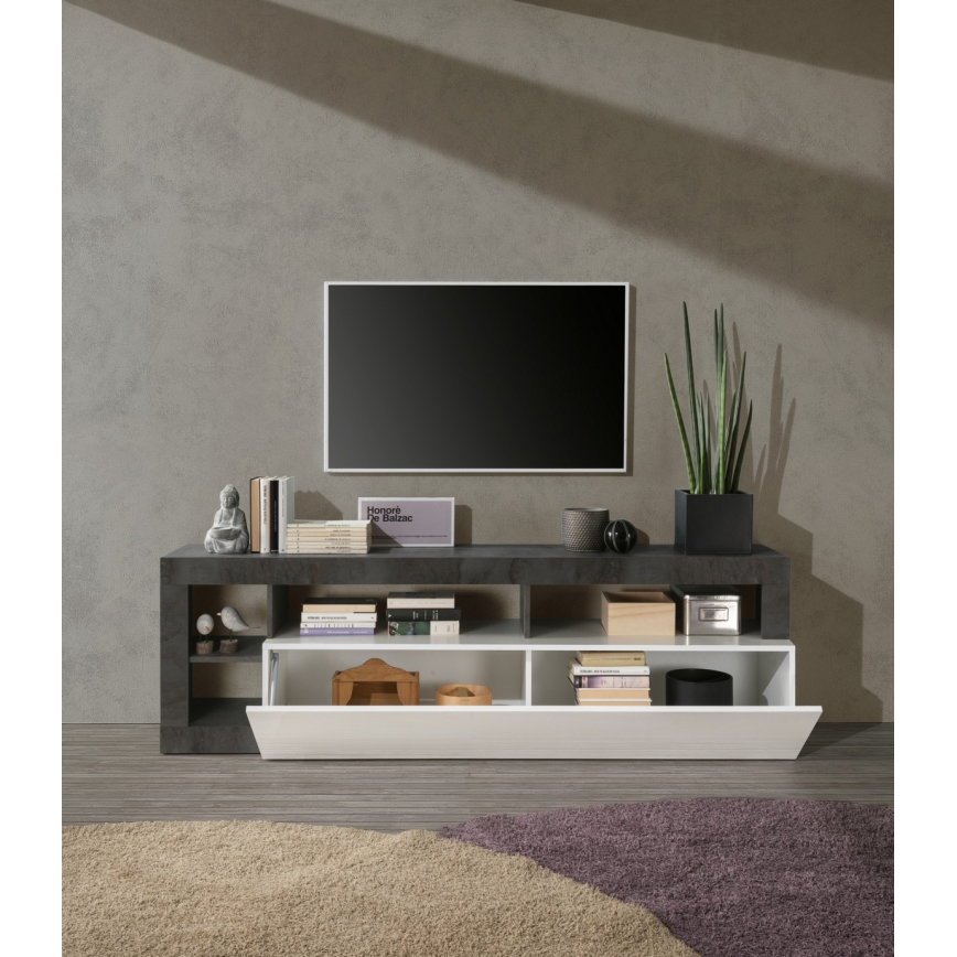 TV-bord LENOR hvid/antracit