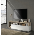 Tv-bord LENOR hvid/brun