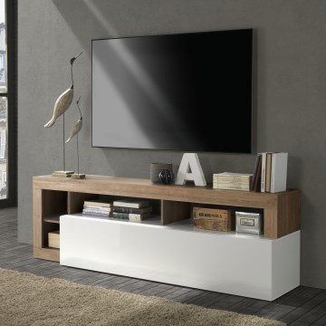 TV-bord LENOR hvid/eg