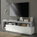 TV-bord LENOR hvid/grå beton