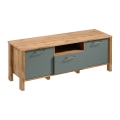 TV-bord MENTA 138x49 cm Wotan-eg/grøn