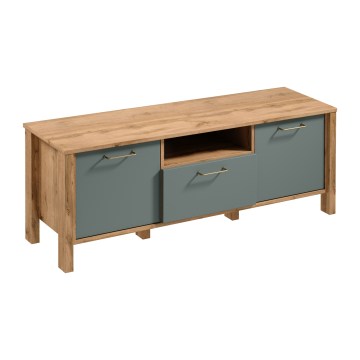 TV-bord MENTA 138x49 cm Wotan-eg/grøn