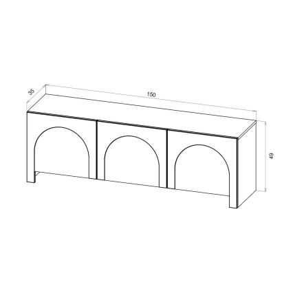 TV-bord NIO hvid