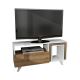 Tv-bord NOVELLA 51x90 cm hvid/brun