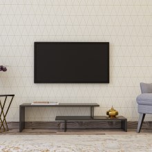 Tv-bord OVIT 45x120 cm antracitgrå/sort