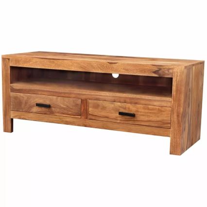 Tv-bord RAMI 50x120 cm massivt træ/rosentræ