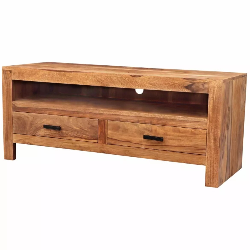 Tv-bord RAMI 50x120 cm massivt træ/rosentræ