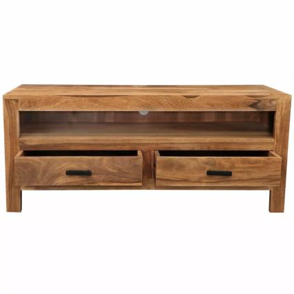 Tv-bord RAMI 50x120 cm massivt træ/rosentræ