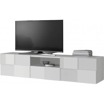 TV-bord SERIAN 184x42x42 cm hvid