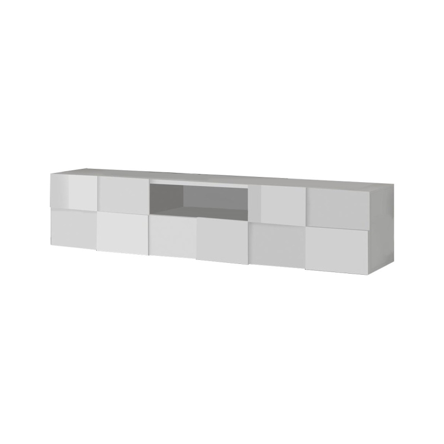 TV-bord SERIAN 184x42x42 cm hvid