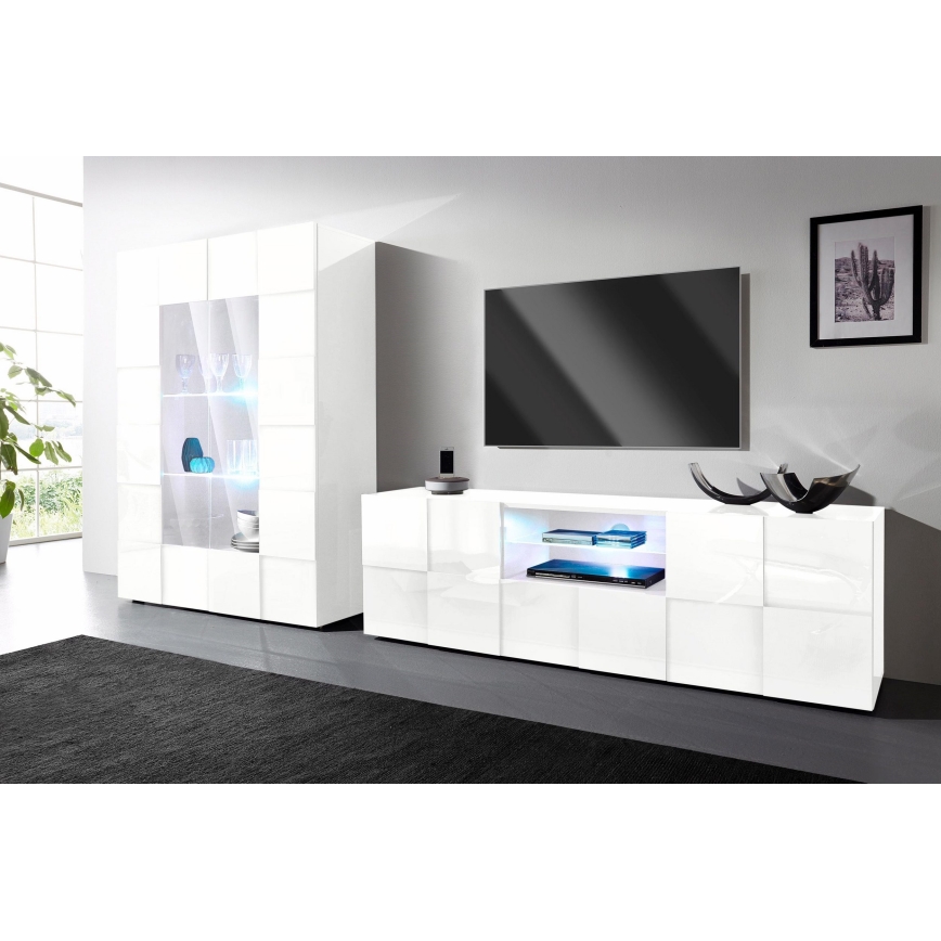 TV-bord SERIAN hvid