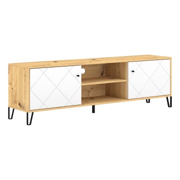 TV-bord SULA artisan-eg/hvid
