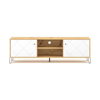 TV-bord SULA artisan-eg/hvid