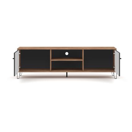 TV-bord SULA craft-eg/sort