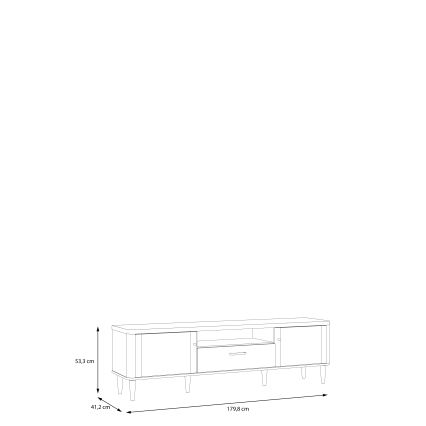 TV-bord VIRO brun/beige