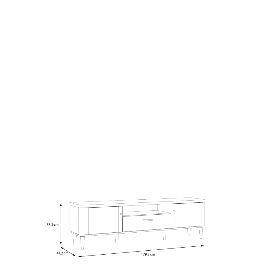 TV-bord VIRO brun/beige