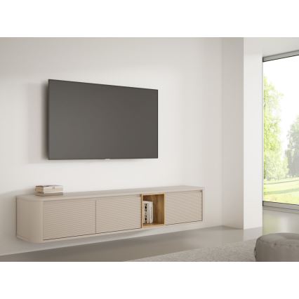 TV-bord WARO beige/brun