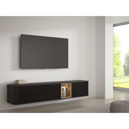 TV-bord WARO, sort/brun