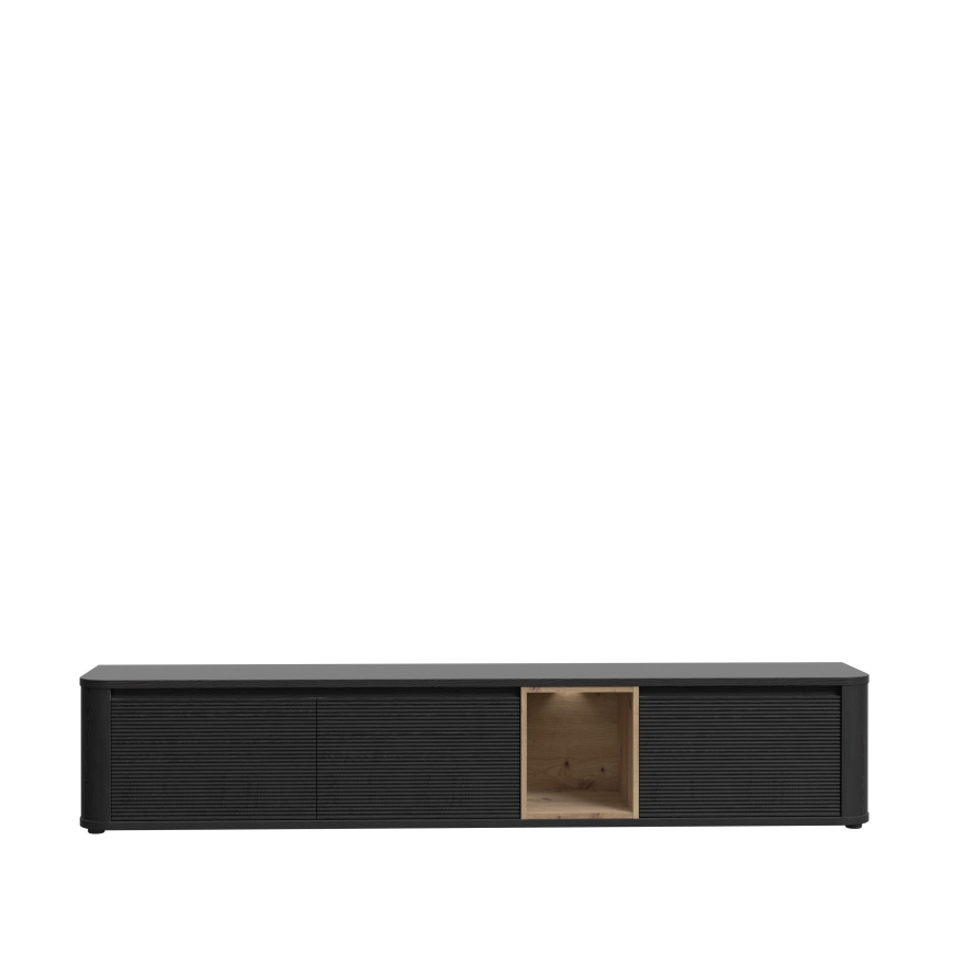 TV-bord WARO, sort/brun