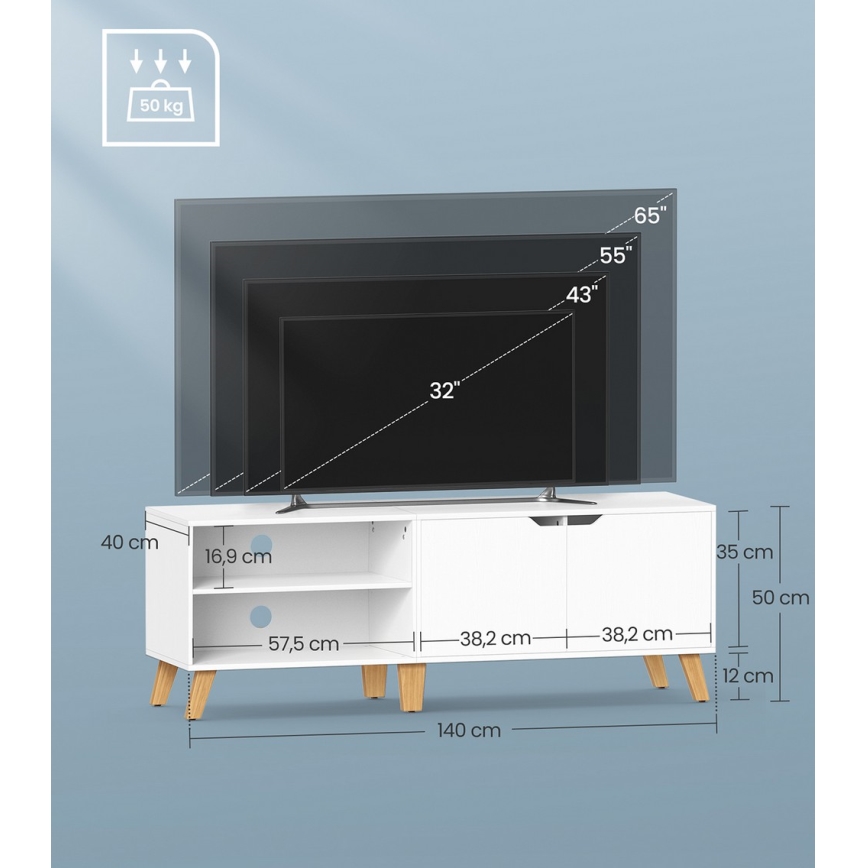 TV-møbel BASTOR hvid