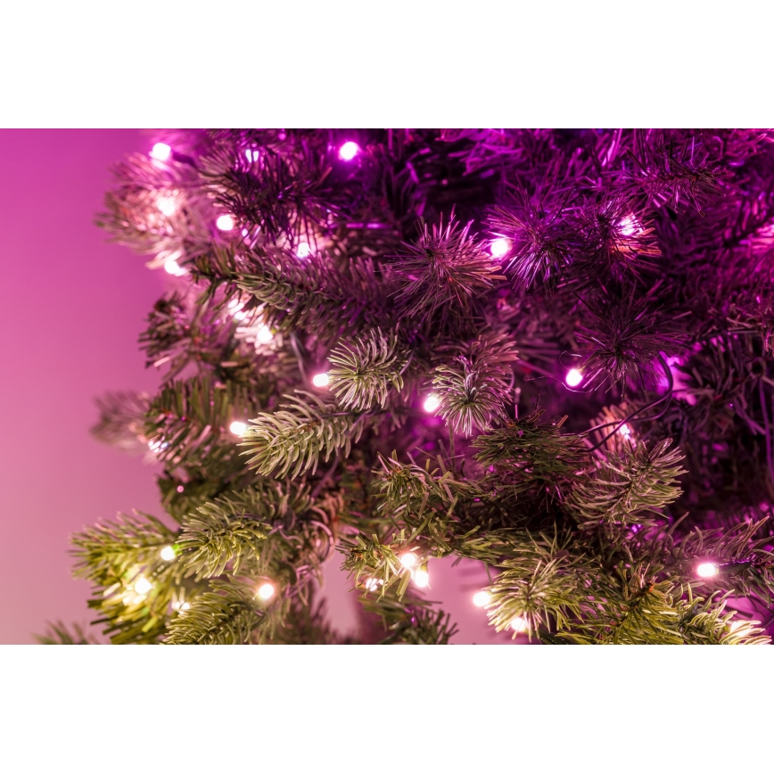 Twinkly - LED RGB Dæmpbar Julekrans 50xLED diameter 60 cm Wi-Fi