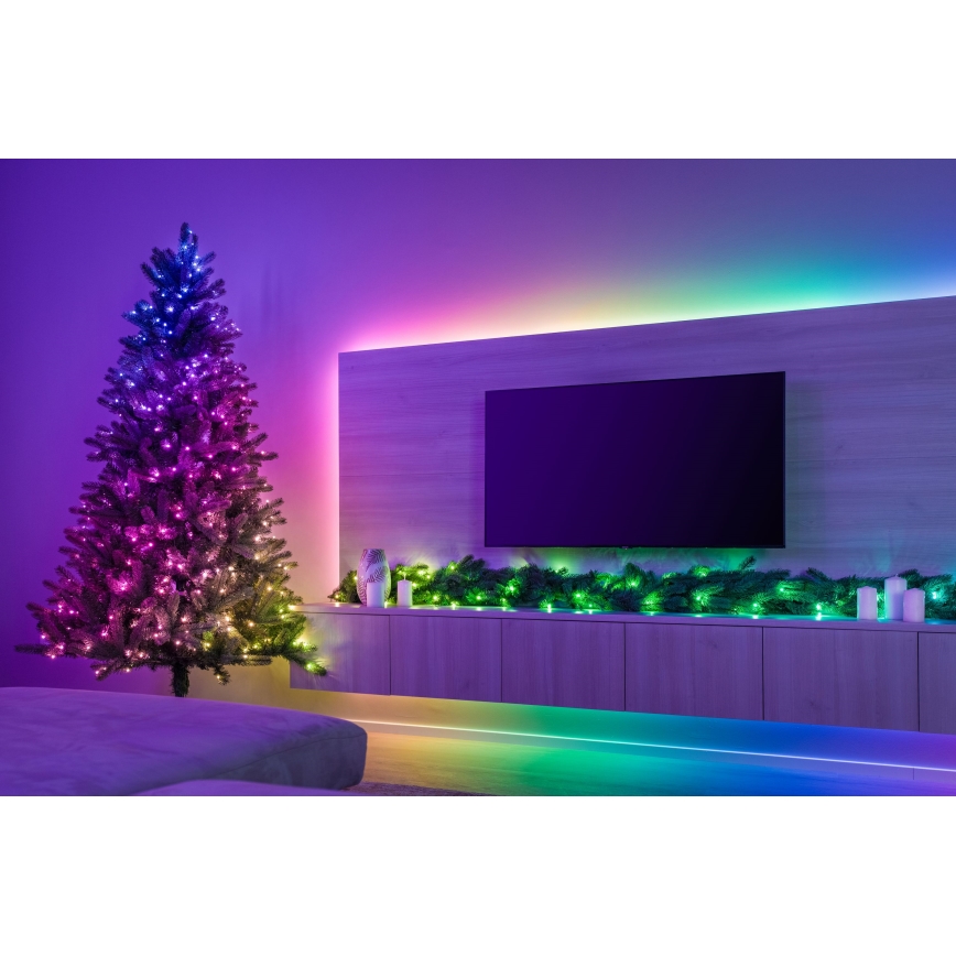Twinkly - LED RGBW Dæmpbar juledekoration GARLAND 50xLED 2,7 m Wi-Fi