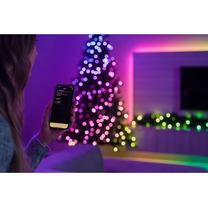 Twinkly - LED RGBW Dæmpbar juledekoration GARLAND 50xLED 2,7 m Wi-Fi