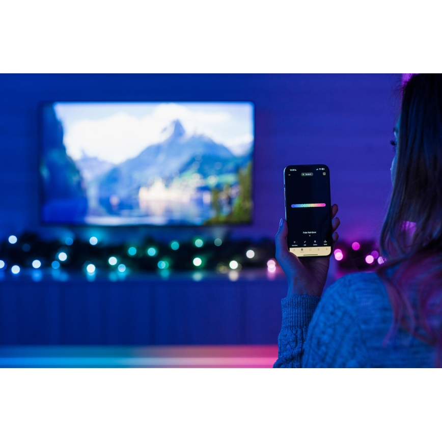 Twinkly - LED RGBW Dæmpbar juledekoration GARLAND 50xLED 2,7 m Wi-Fi