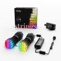 Twinkly - LED RGBW Dæmpbar udendørs julelyskæde STRINGS 250xLED 23,5m IP44 Wi-Fi