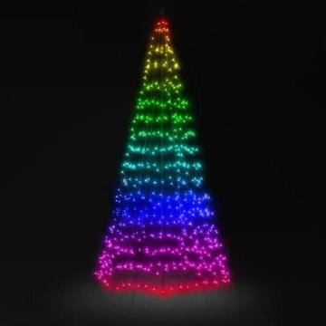 Twinkly - LED RGBW Dæmpbar udendørs Juletræ LIGHT TREE 450xLED 3m IP44 Wi-Fi
