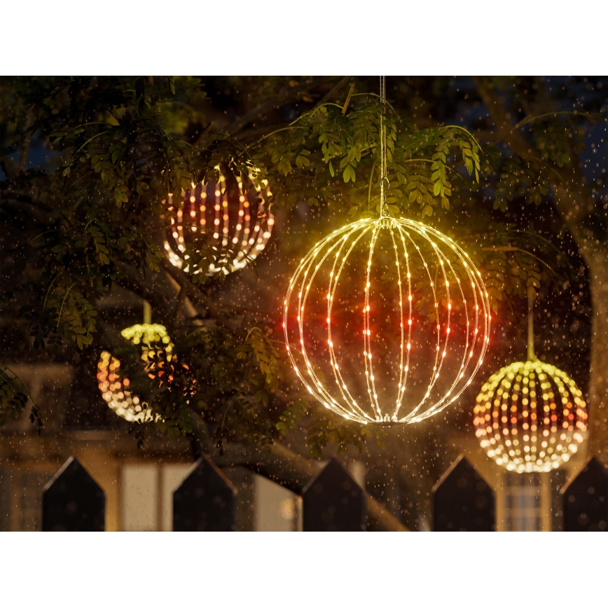 Twinkly - dæmpbar LED RGBW udendørs dekoration SPHERE 210xLED IP44 Wi-Fi