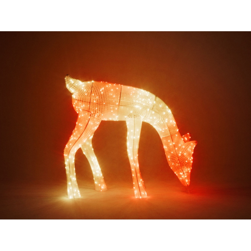 Twinkly TW3RD140SPP-TEU - Udendørs LED rensdyr m. RGBW-farver dæmpbar 160xLED IP44 Wi-Fi